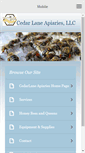 Mobile Screenshot of cedarlaneapiaries.com